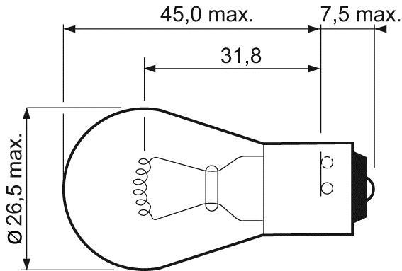 Ampoule VALEO 10 ✕ PY21W - ref. 032203