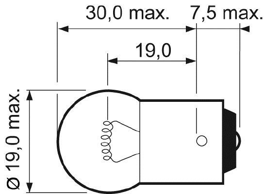 Ampoule VALEO R5W - ref. 032219