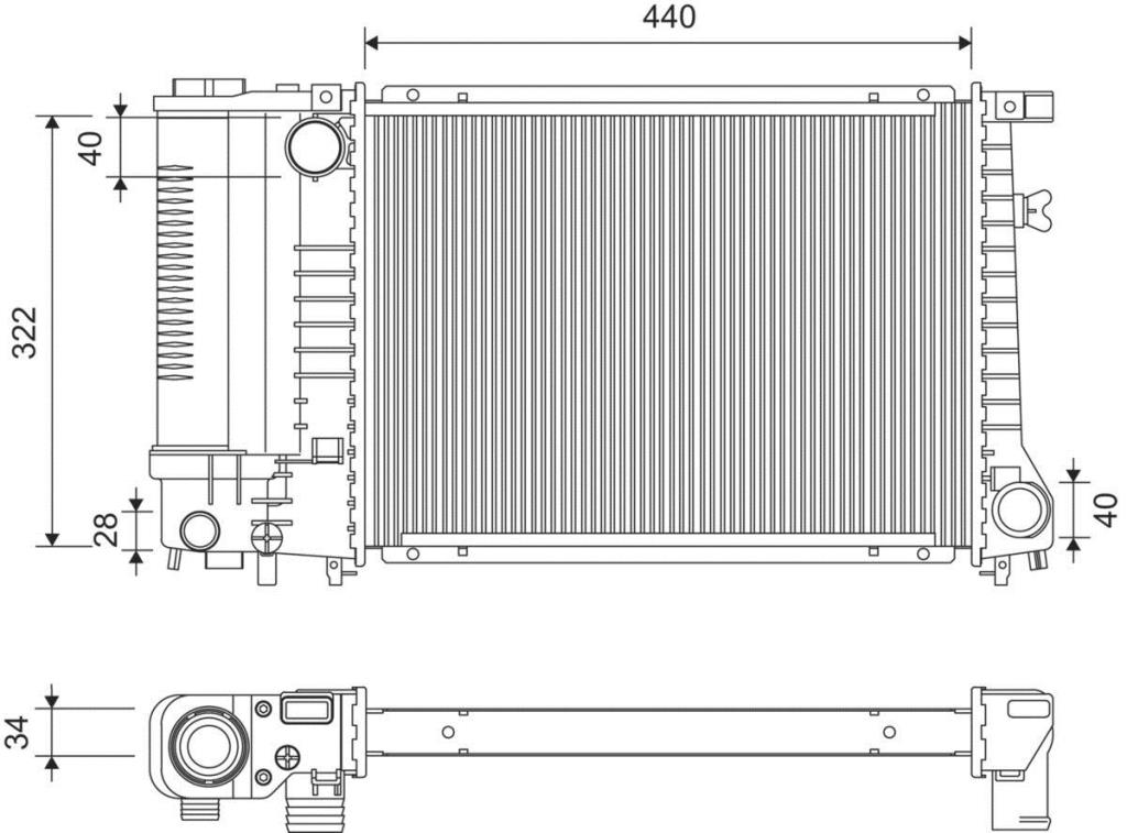 Radiador, refrigeración del motor VALEO ref. 730365