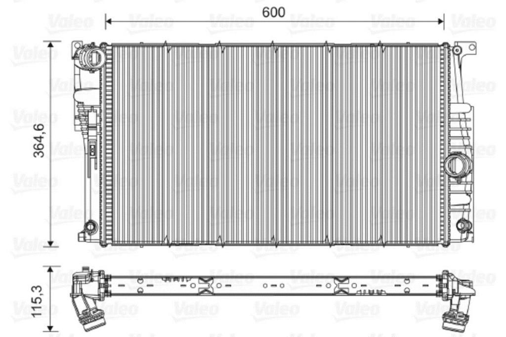 Radiateur moteur (Radiateur de refroidissement) VALEO ref. 735455