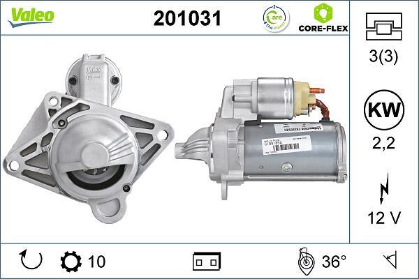 Motor de arranque VALEO ref. 201031