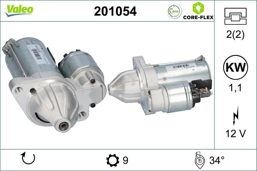 Démarreur VALEO ref. 201054