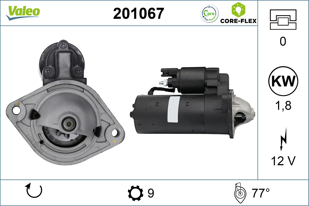 Démarreur VALEO ref. 201067