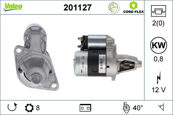 Démarreur VALEO ref. 201127