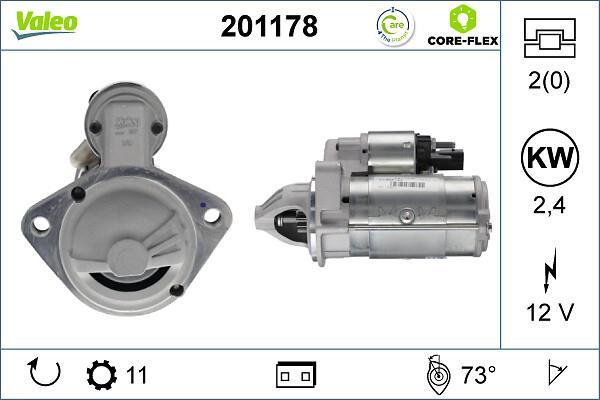 Démarreur VALEO ref. 201178
