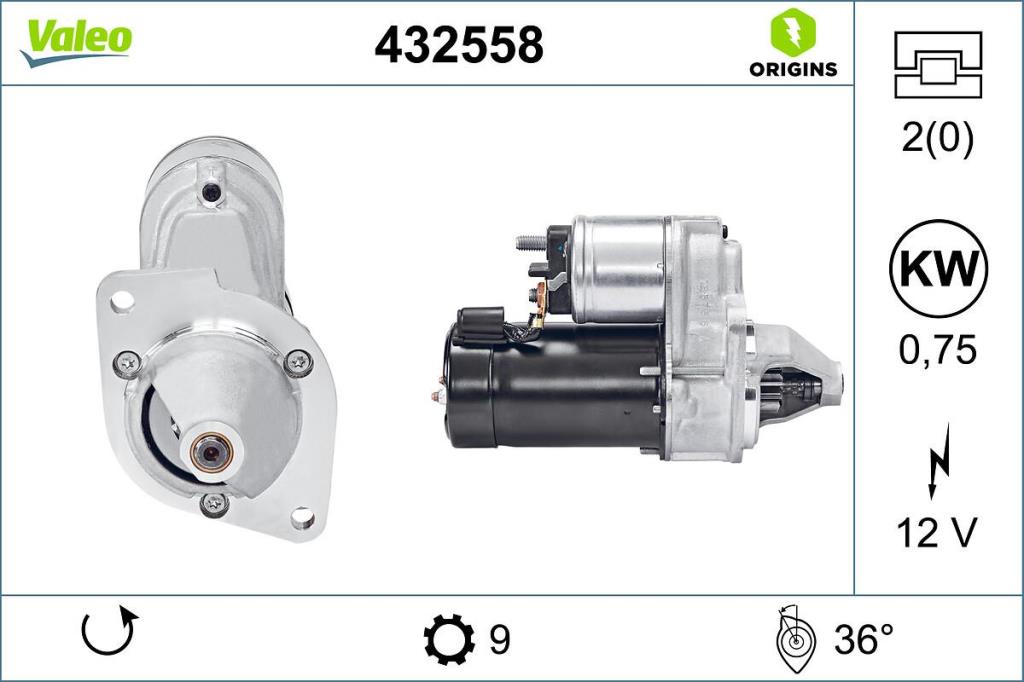Motor de arranque VALEO ref. 432558