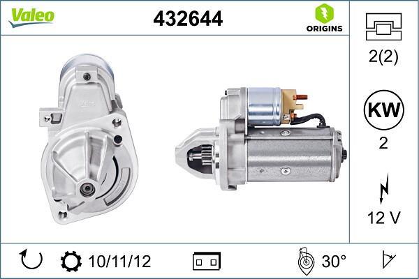 Motor de arranque VALEO ref. 432644