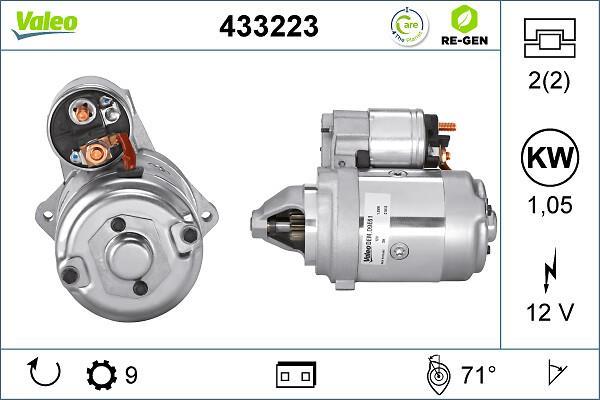 Démarreur VALEO ref. 433223