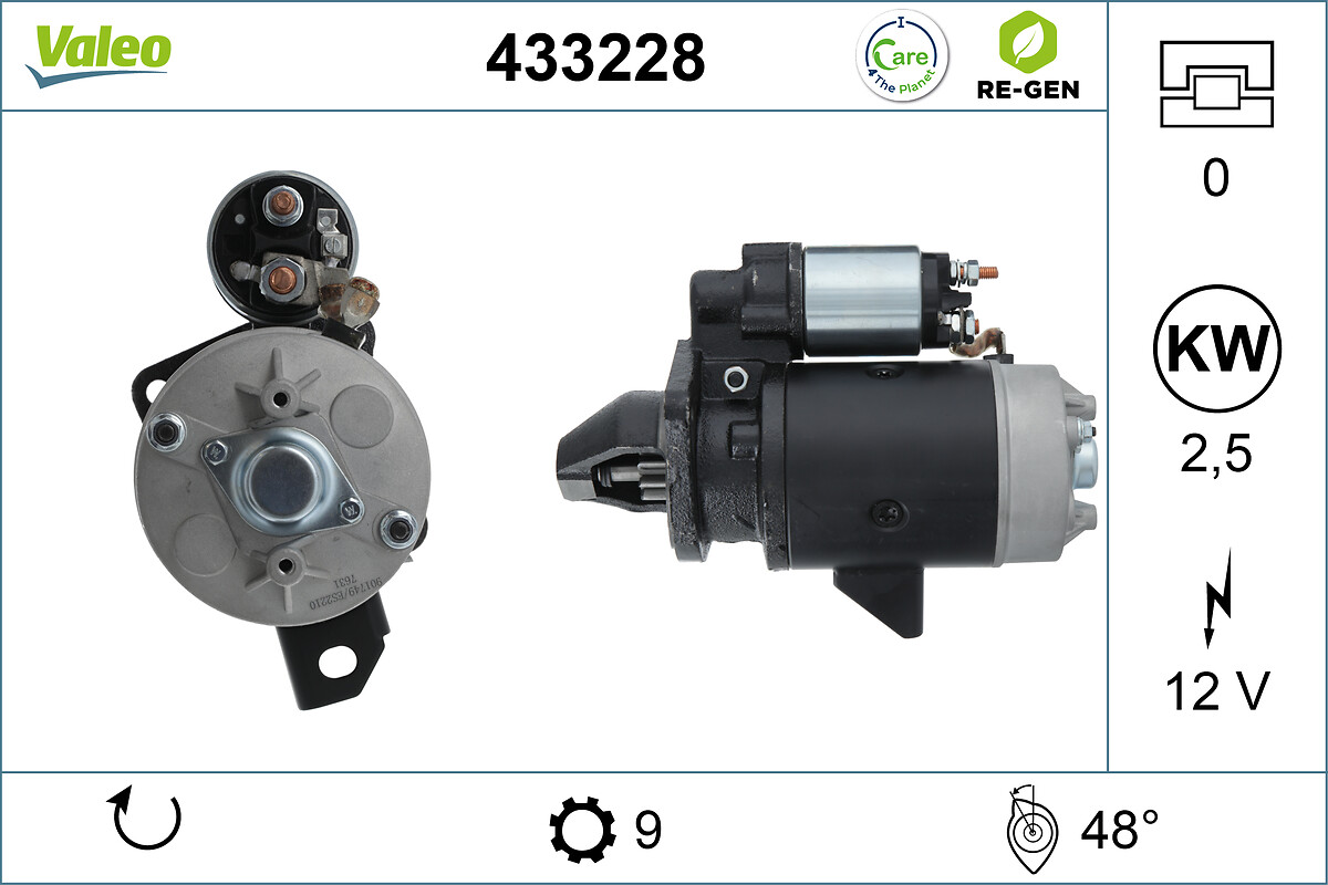 Motor de arranque VALEO ref. 433228