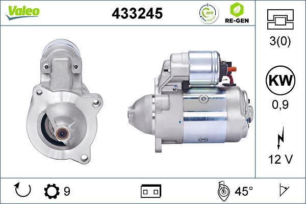 Démarreur VALEO ref. 433245