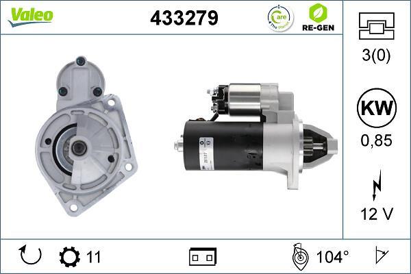 Démarreur VALEO ref. 433279