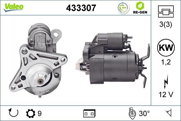 Démarreur VALEO ref. 433307