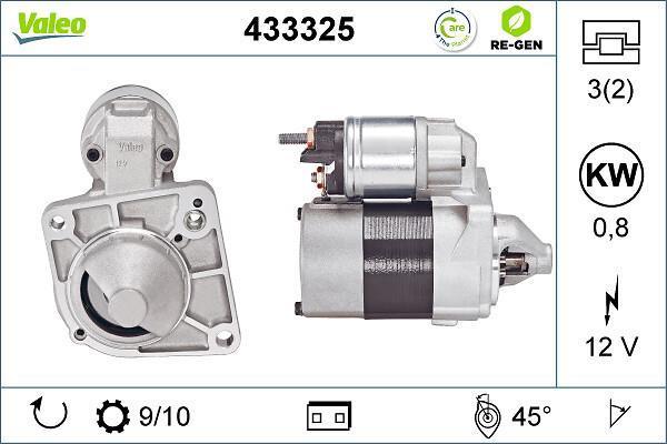 Démarreur VALEO ref. 433325
