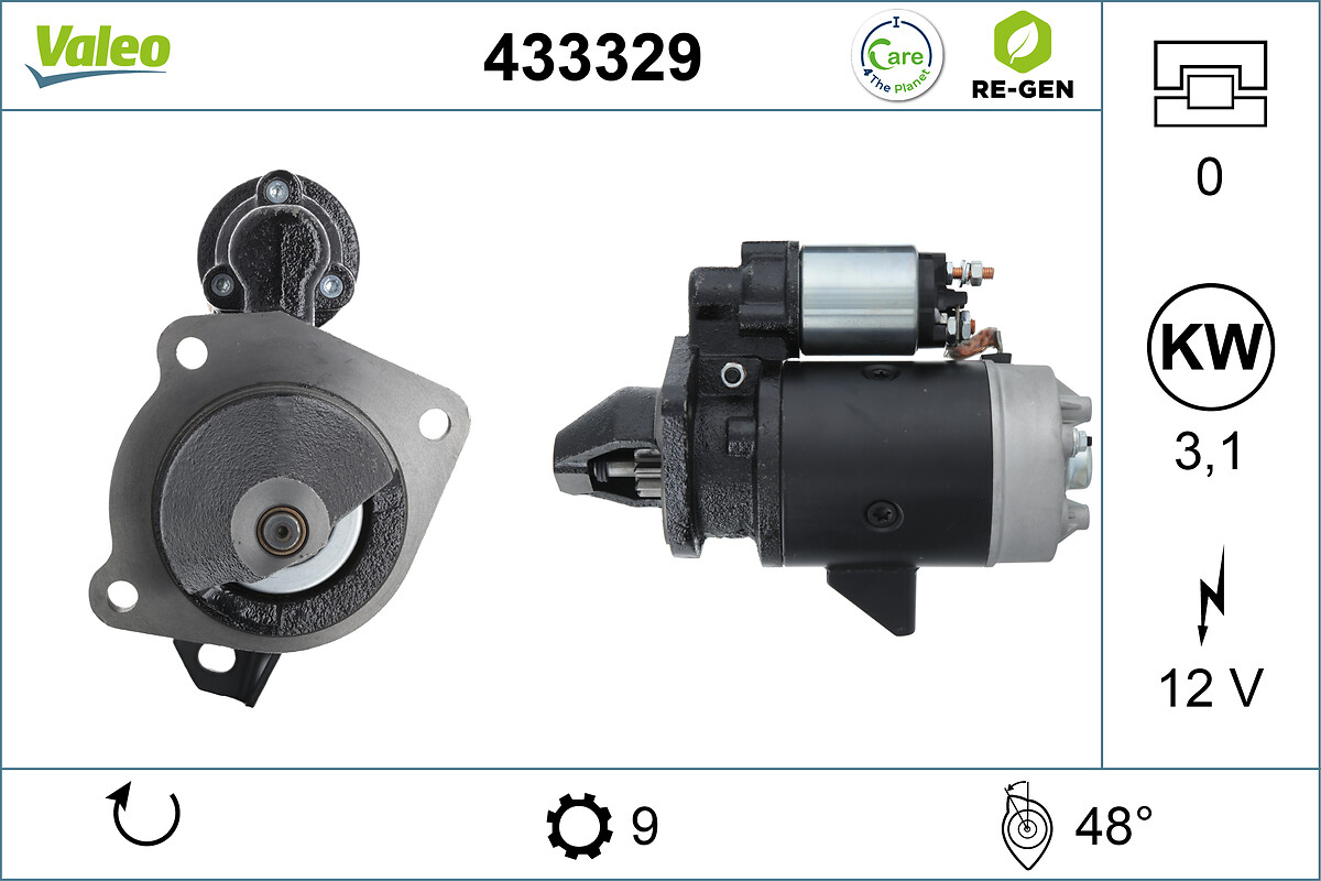 Démarreur VALEO 433329
