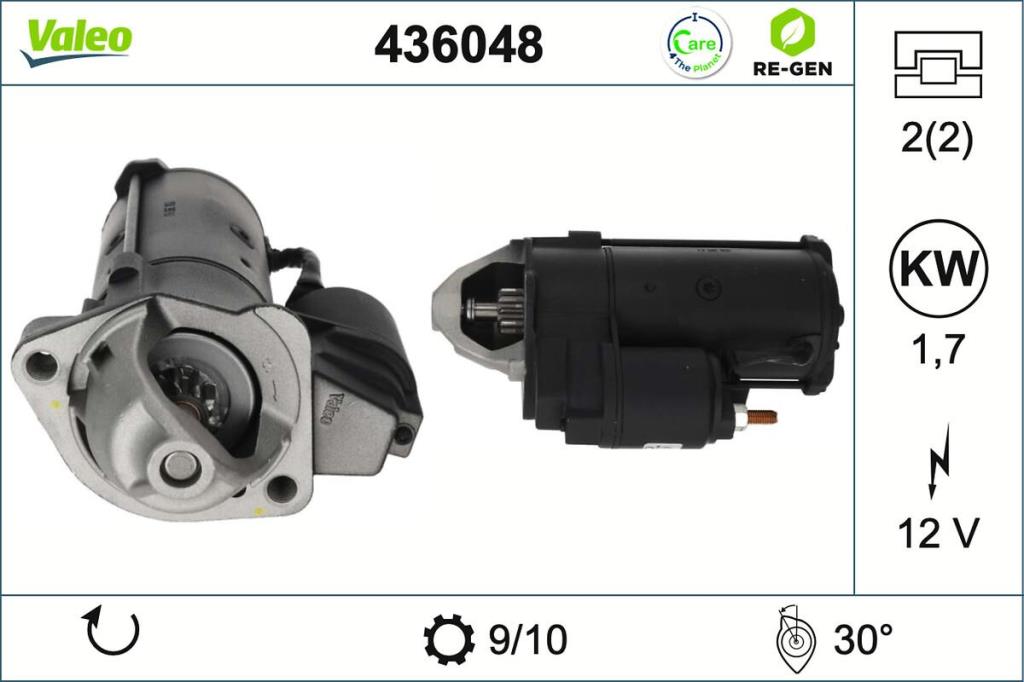 Démarreur VALEO ref. 436048
