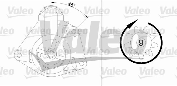Démarreur VALEO ref. 436089