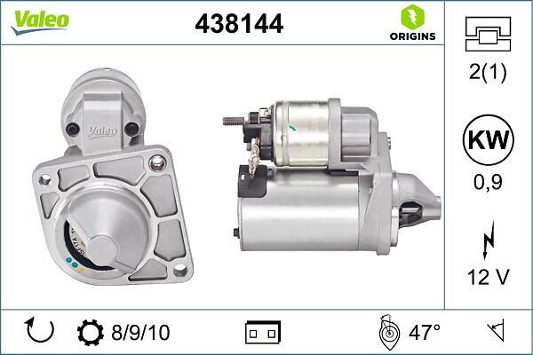 Démarreur VALEO ref. 438144