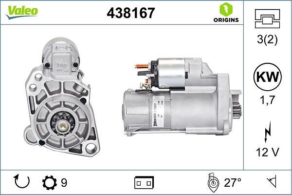 Motor de arranque (Arrancador) VALEO ref. 438167