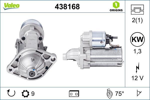 Démarreur VALEO ref. 438168