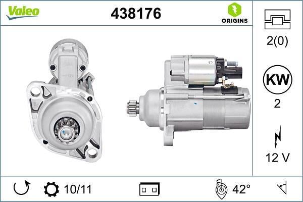 Démarreur VALEO ref. 438176