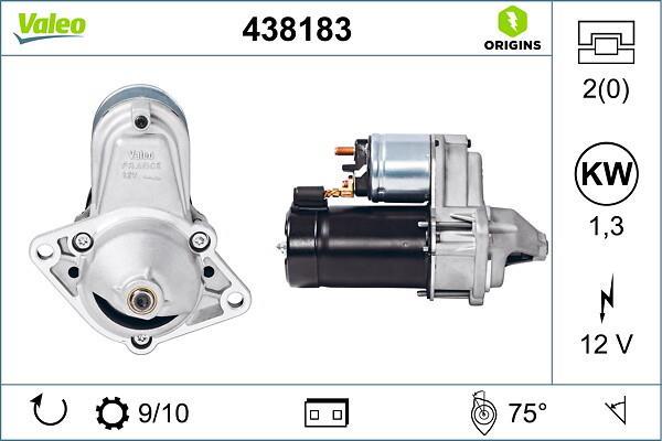 Démarreur VALEO ref. 438183