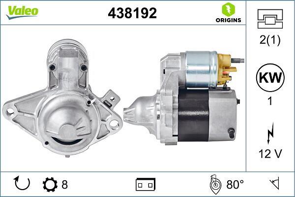 Démarreur VALEO ref. 438192