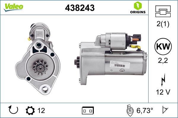 Démarreur VALEO ref. 438243