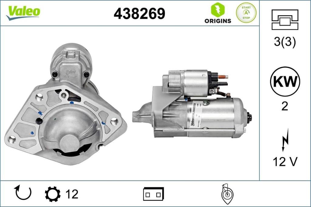 Démarreur VALEO ref. 438269
