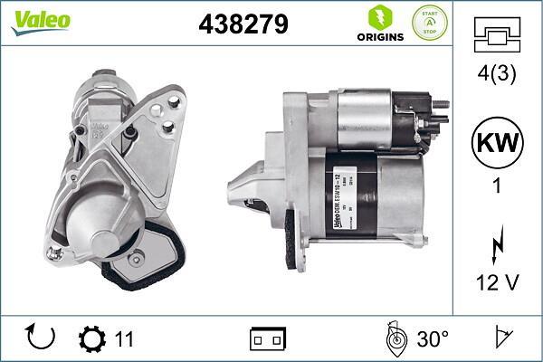 Motor de arranque VALEO ref. 438279