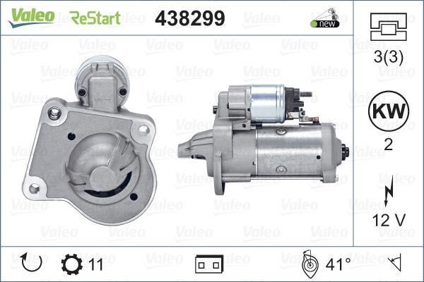 Démarreur VALEO ref. 438299