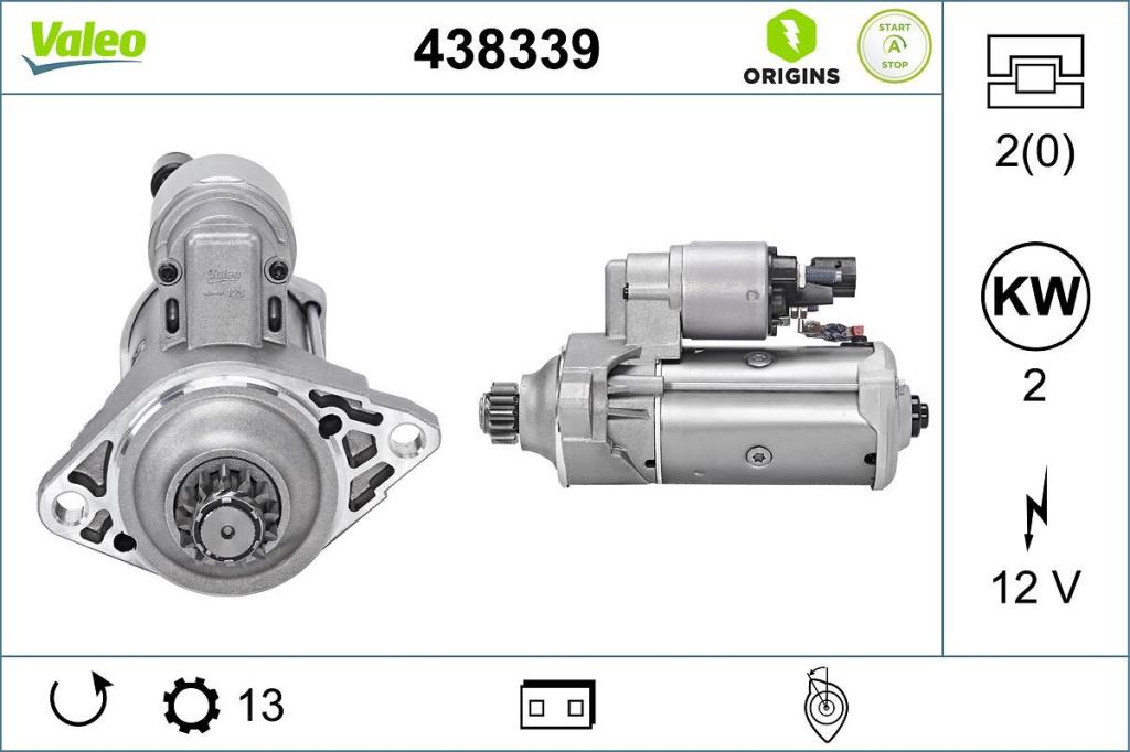 Motor de arranque (Arrancador) VALEO ref. 438339