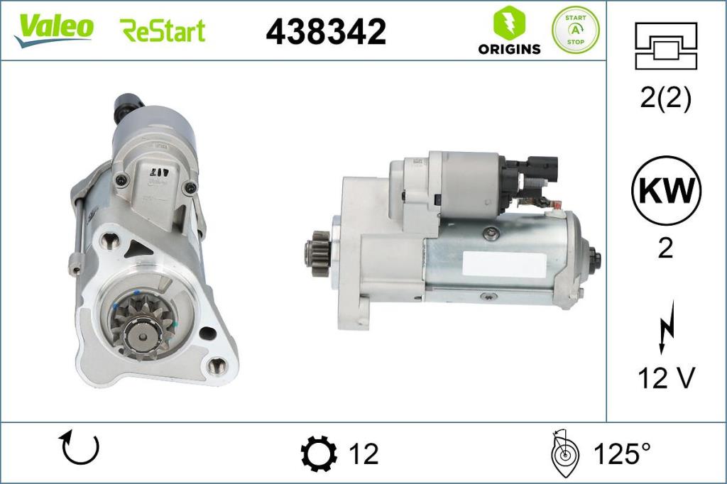 Arranque-Alternador VALEO 438342