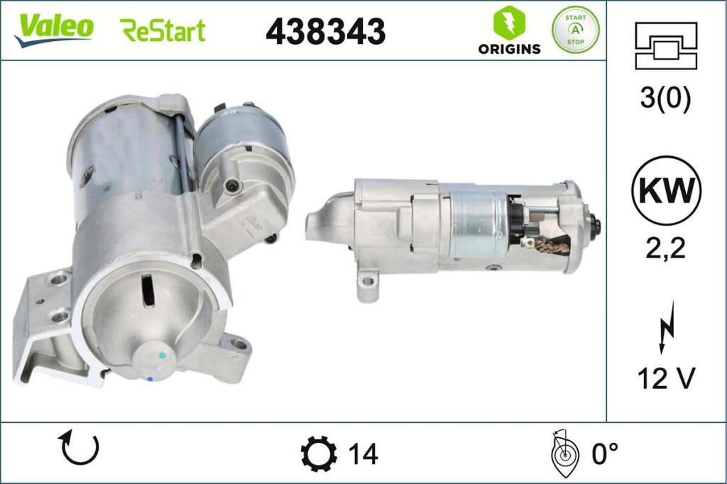 Alterno-démarreur VALEO 438343