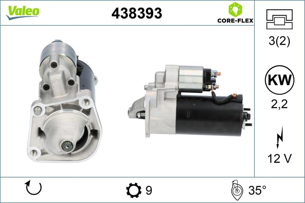 Démarreur VALEO ref. 438393