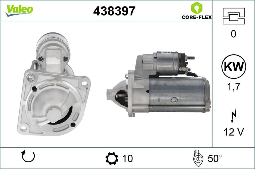 Démarreur VALEO ref. 438397
