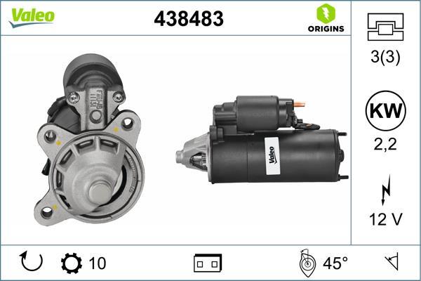 Démarreur VALEO 438483