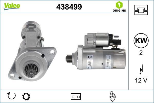 Motor de arranque VALEO ref. 438499