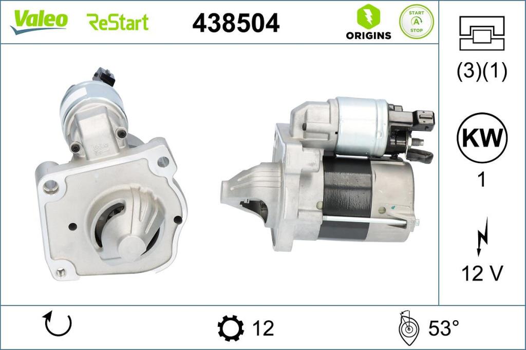 Motor de arranque VALEO ref. 438504