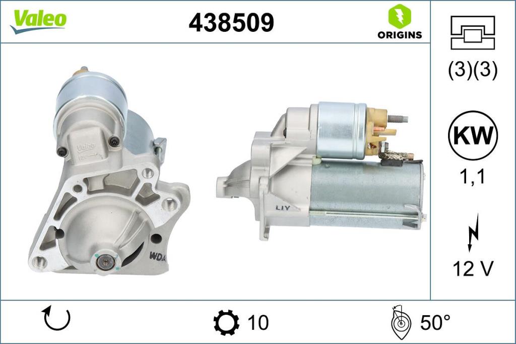 Démarreur VALEO ref. 438509