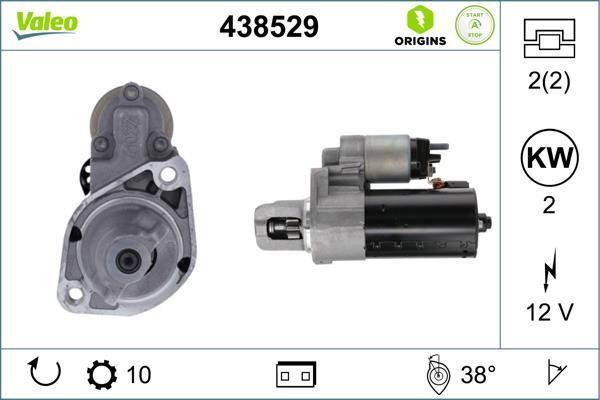Motor de arranque VALEO ref. 438529