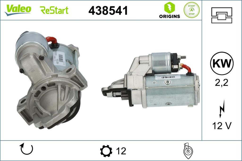Motor de arranque VALEO ref. 438541