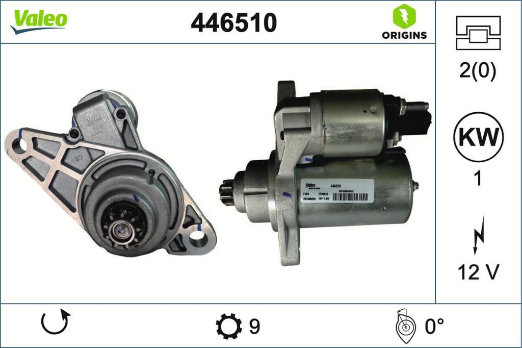 Motor de arranque VALEO ref. 446510