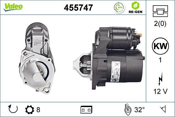 Démarreur VALEO 455747