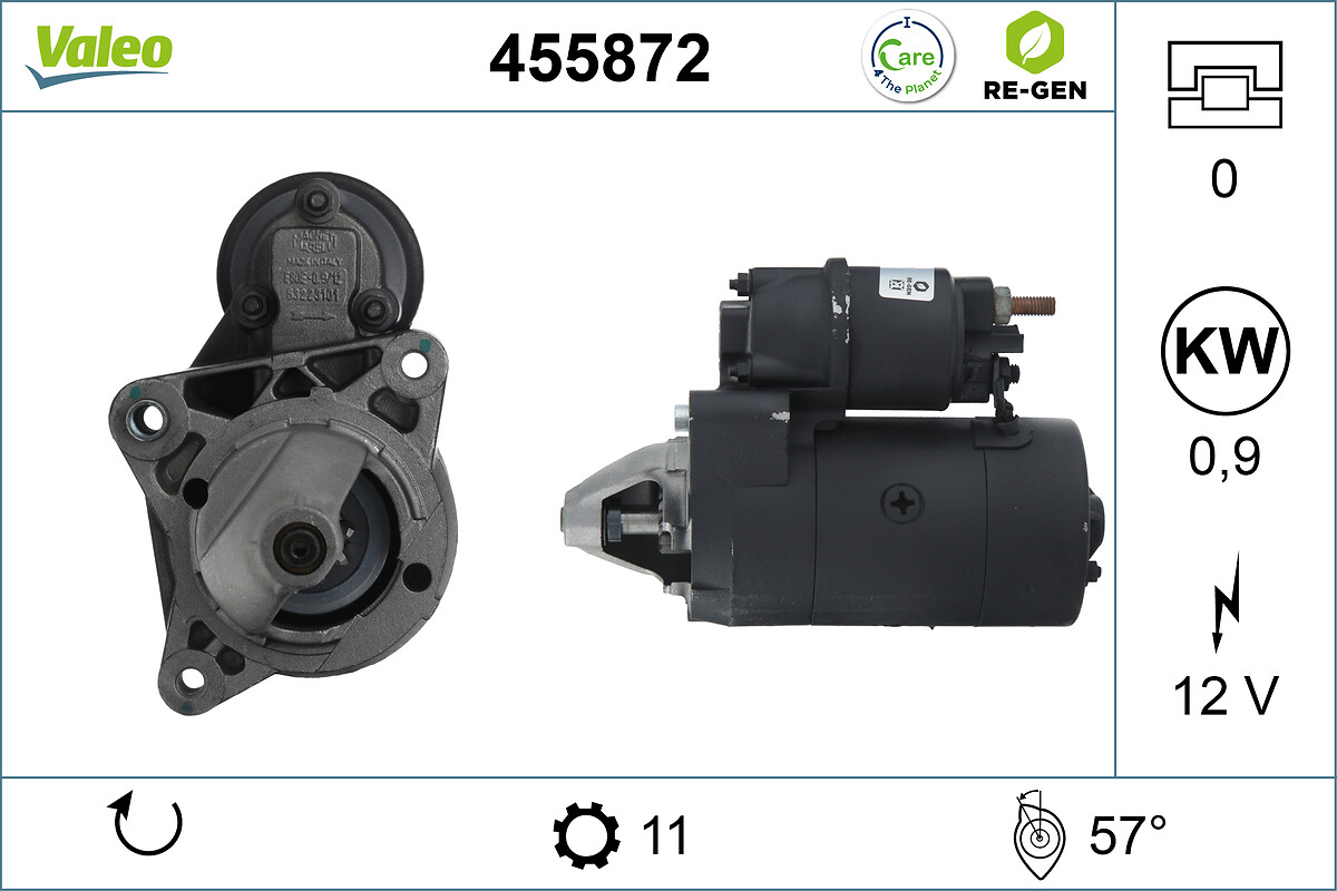 Motor de arranque (Arrancador) VALEO ref. 455872
