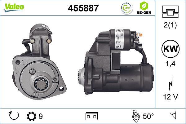 Motor de arranque VALEO 455887