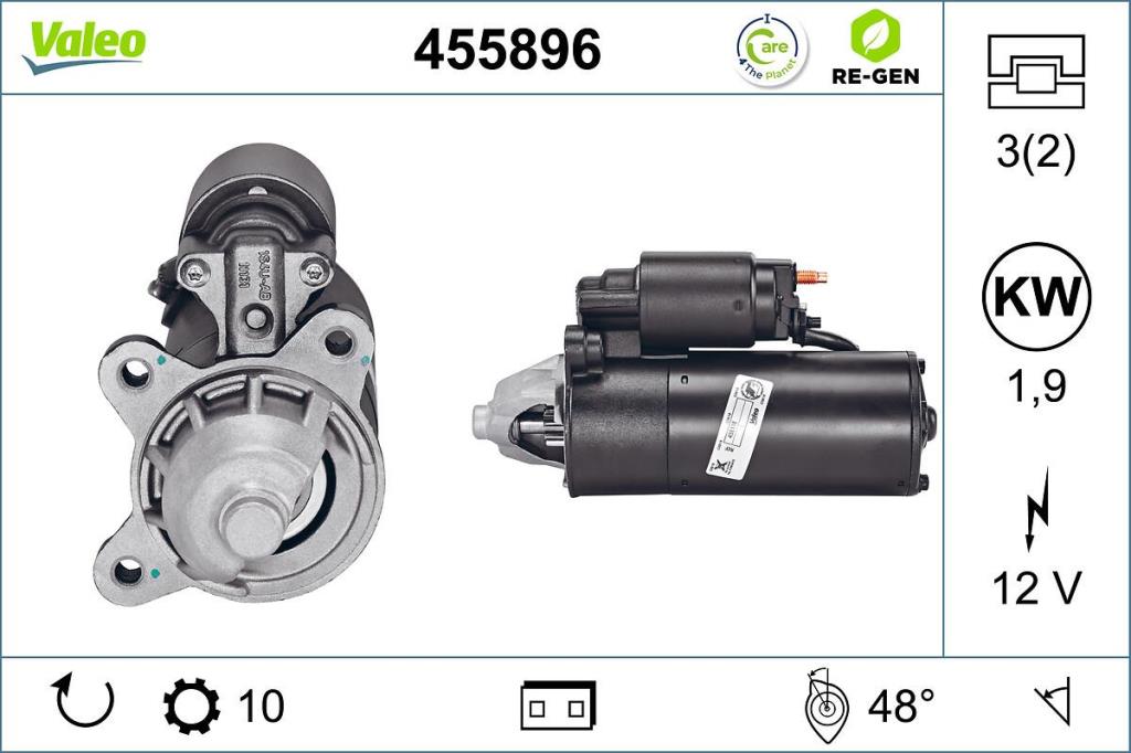 Démarreur VALEO ref. 455896