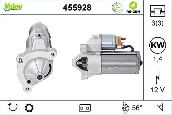 Démarreur VALEO ref. 455928