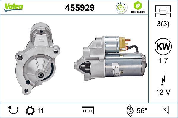 Démarreur VALEO ref. 455929