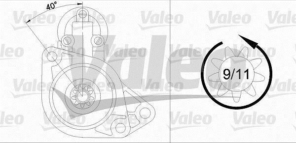 Démarreur VALEO ref. 455930