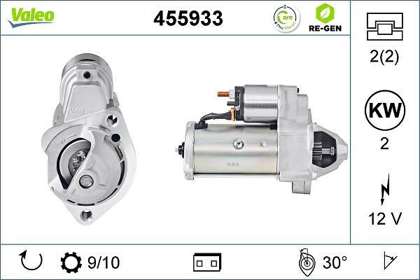 Démarreur VALEO ref. 455933